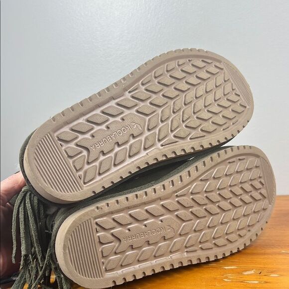 Kookaburra by Ugg Cozy Green Suede Ankle Boots with Fur Lining - Picture 7 of 9